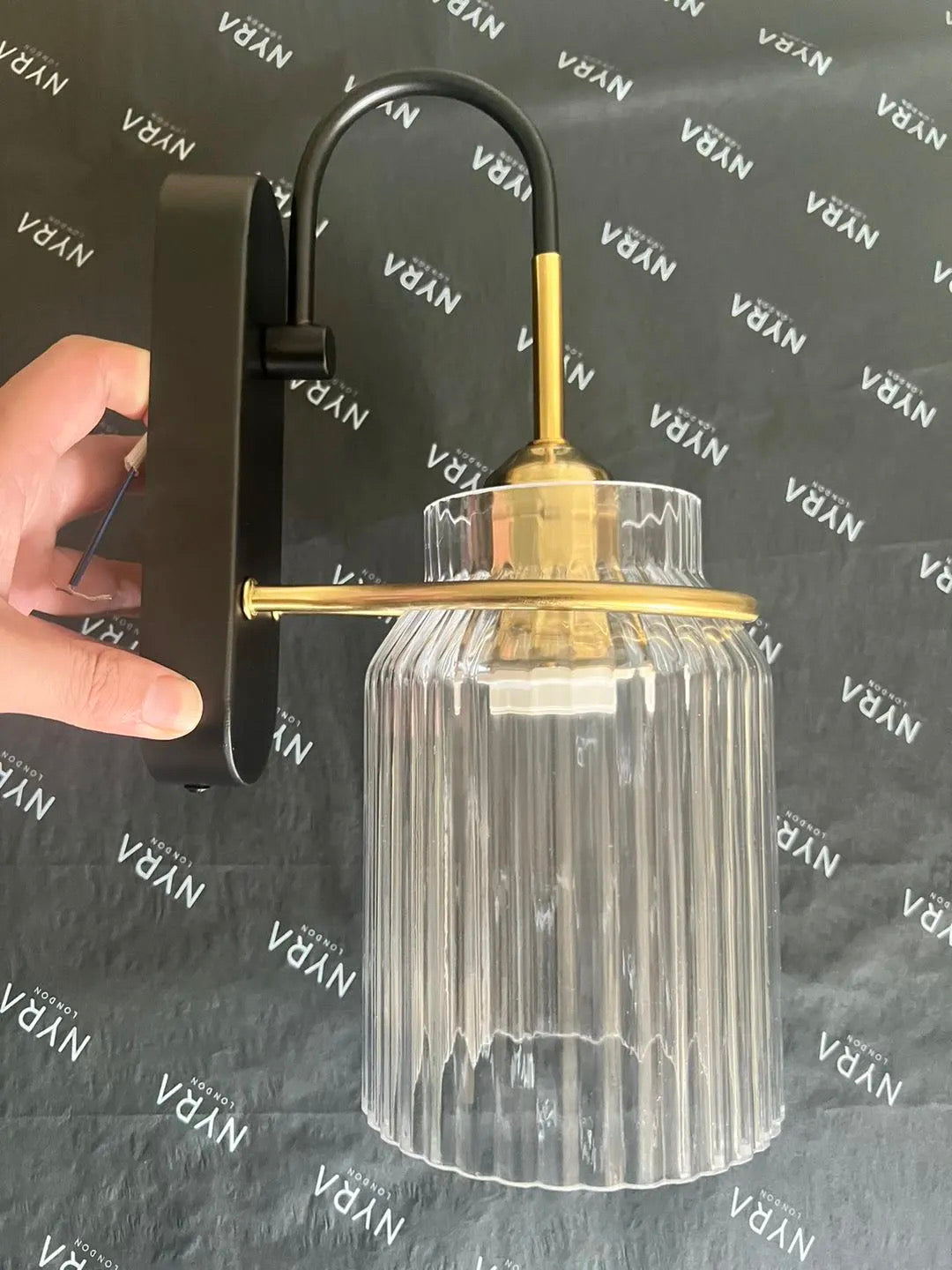 LumiNest Glass Wall Light Nordic Minimalist Lamp Design
