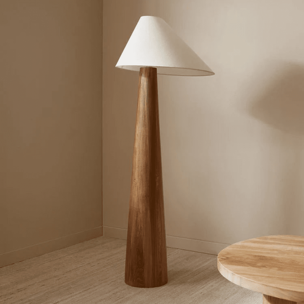 Kitsune Oak Floor Lamp In Timeless Japanese Japandi Style