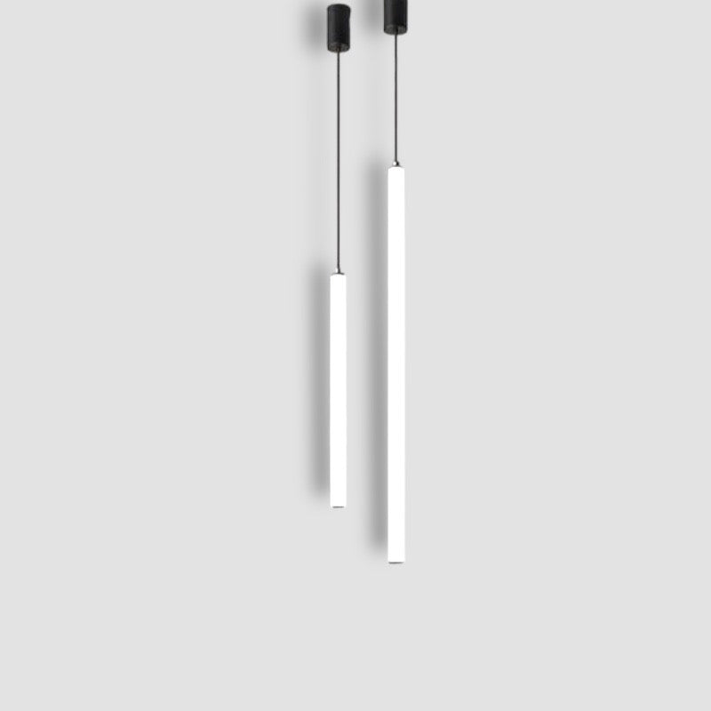 Lysara | Scandinavian LED Rod Pendant in Black and Gold