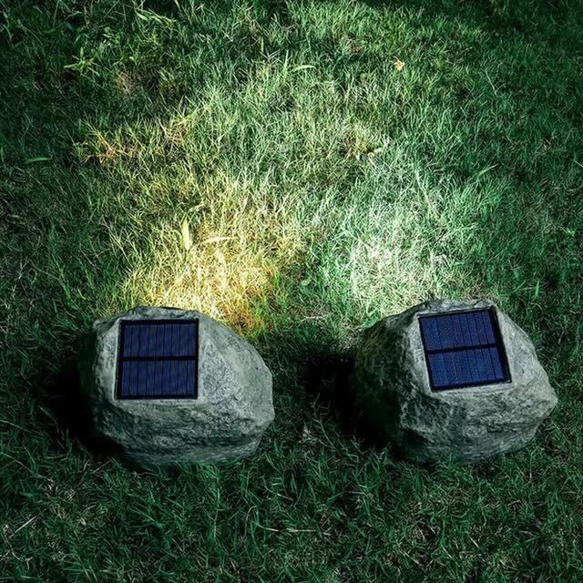 Lumenra Stone-Look Solar Garden Lamp Warm Ambient LED IP65