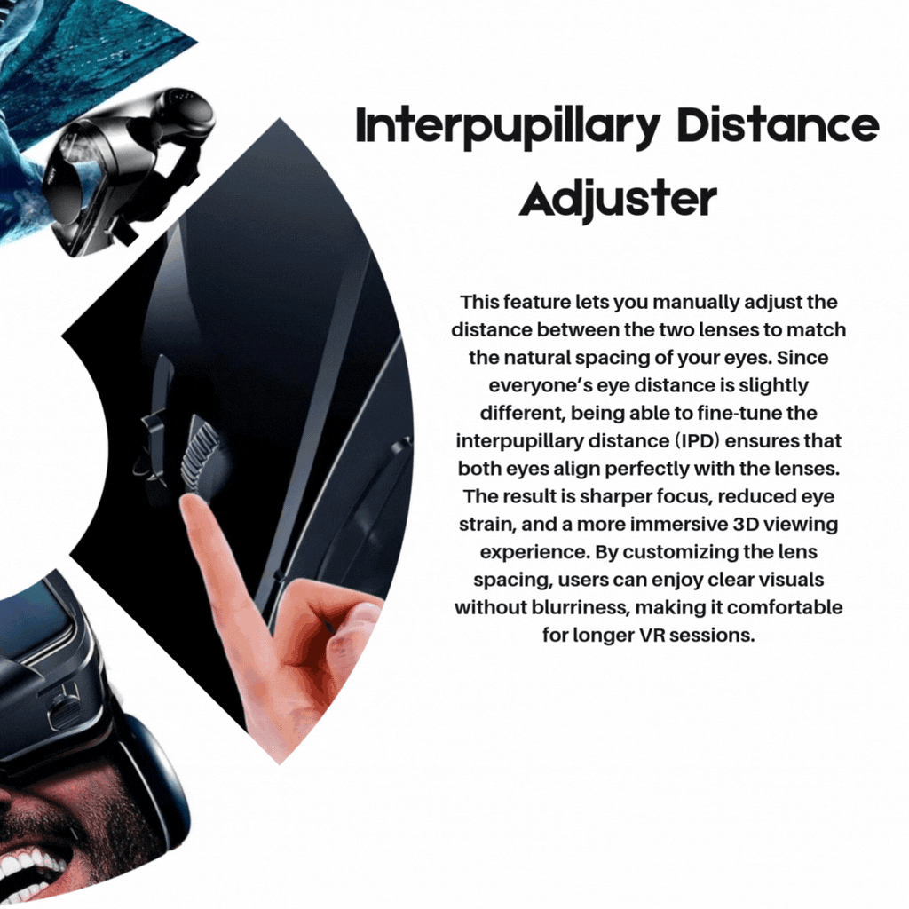 NovaView 3D VR-briller — IMMERZIO-optikk, vidvinkelobjektiver, innebygd lyd