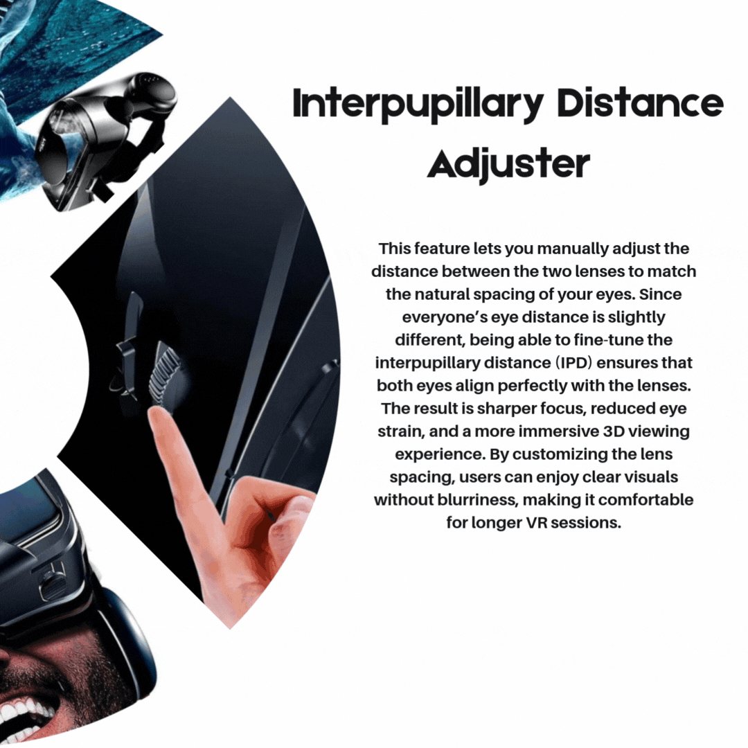 NovaView 3D VR-briller — IMMERZIO-optikk, vidvinkelobjektiver, innebygd lyd