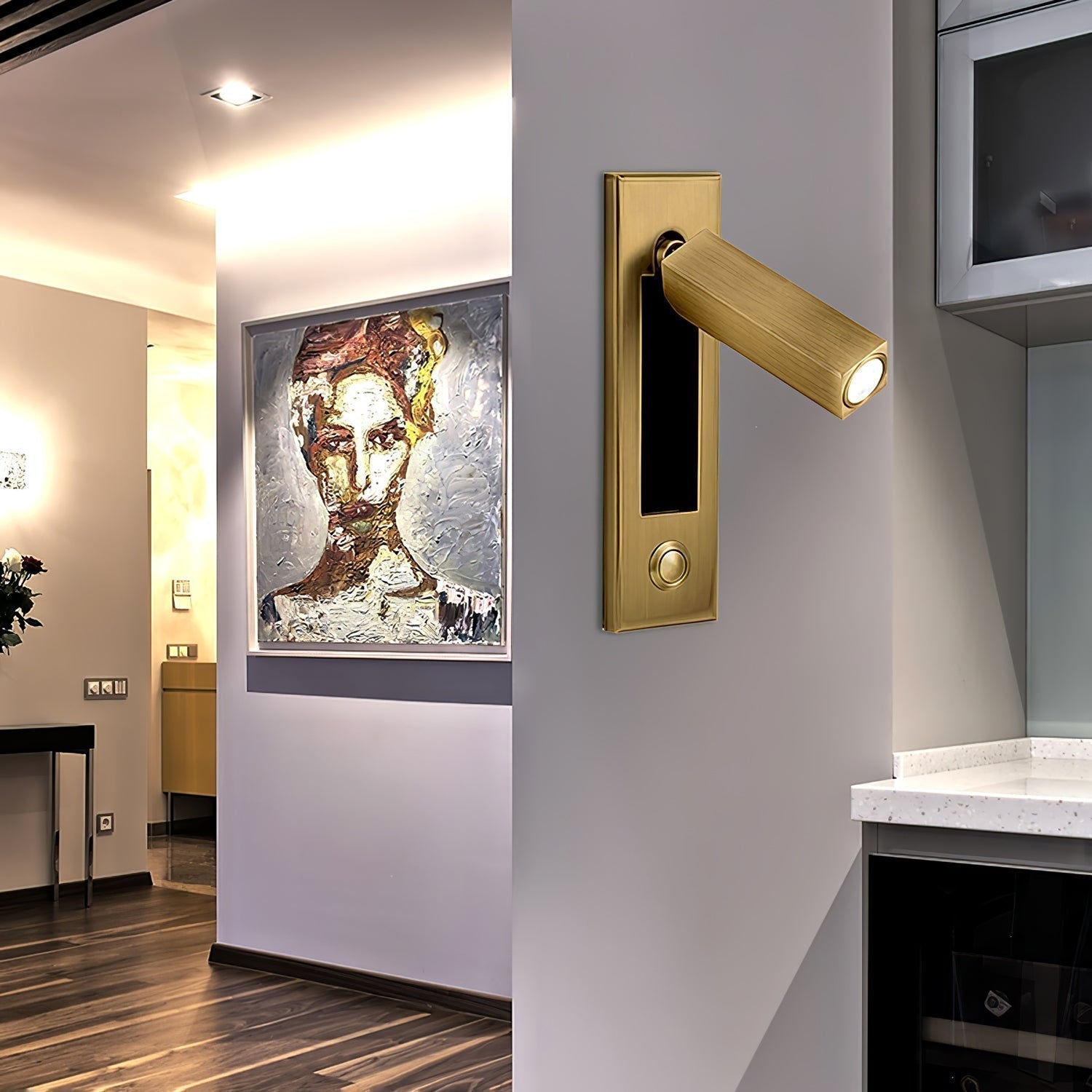 Solara Built In Recessed LED Wall Lamp With Warm Glow