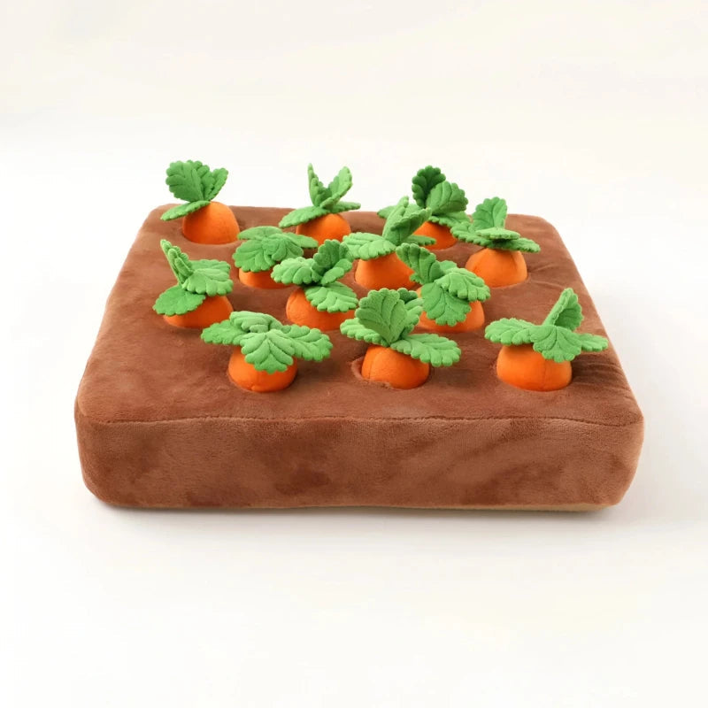 12 Carrot Plush Toys For Dogs Sniff And Seek Interactive Play Set | Ventumra