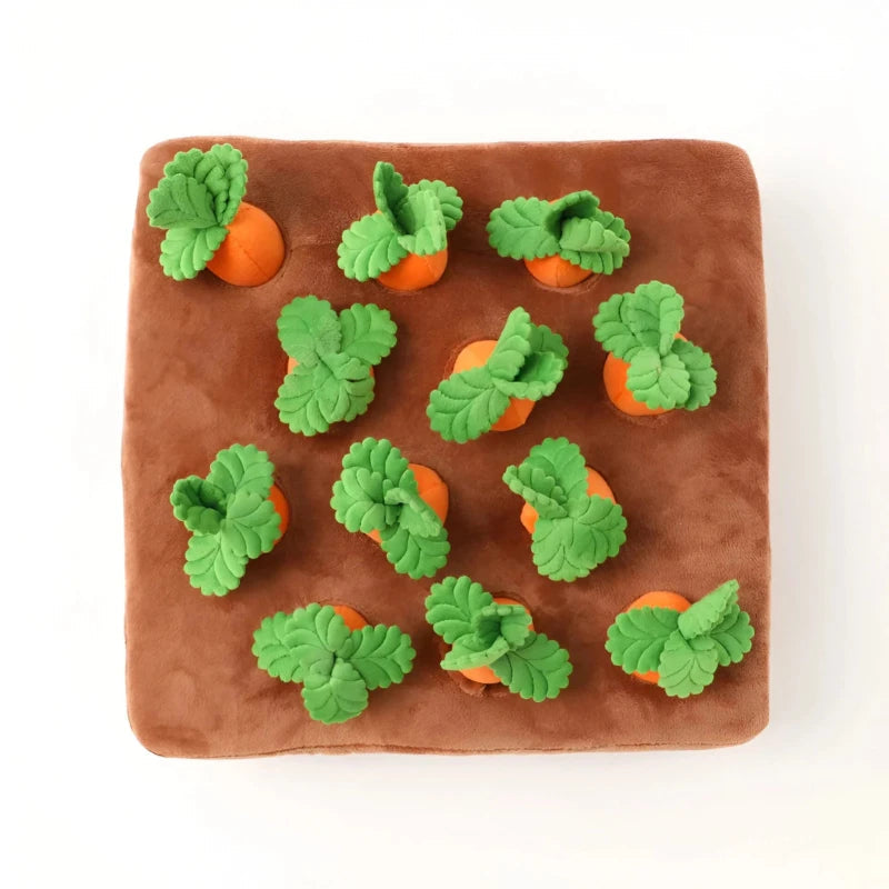 12 Carrot Plush Toys For Dogs Sniff And Seek Interactive Play Set | Ventumra