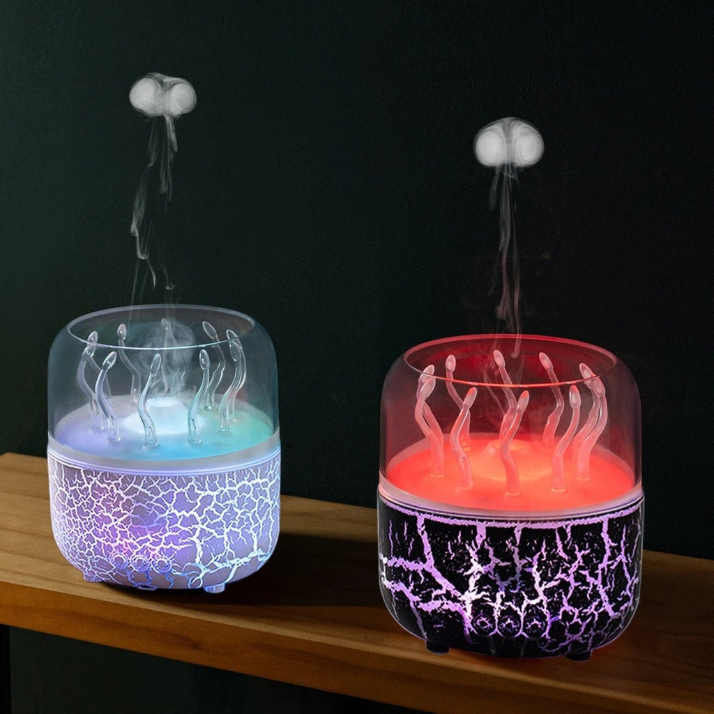 AquaGlow Jellyfish Aroma Humidifier — 280ml Tank, Timer Control