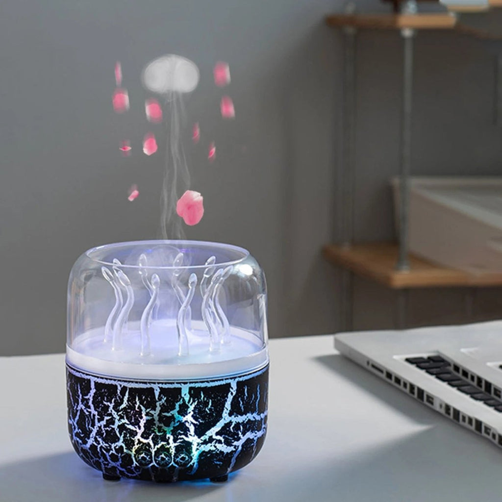 AquaGlow Jellyfish Aroma Humidifier — 280ml Tank, Timer Control