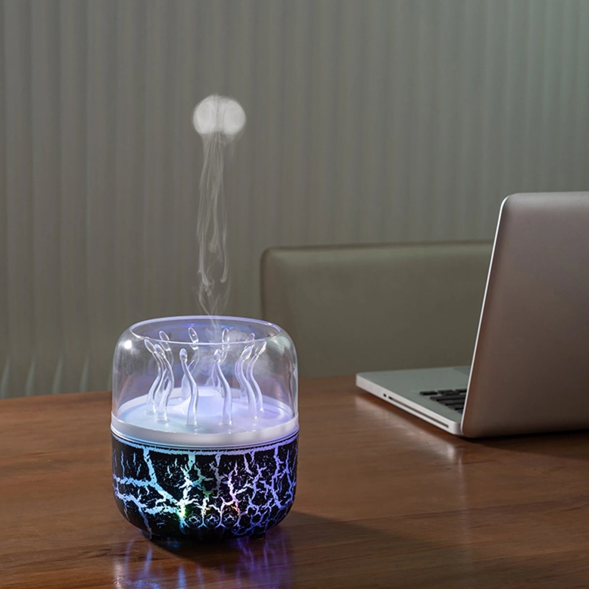 AquaGlow Jellyfish Aroma Humidifier — 280ml Tank, Timer Control
