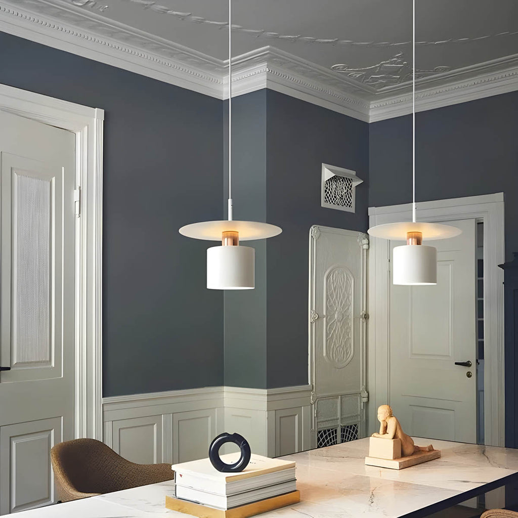 LumaNova Aluminum Pendant Light With Warm LED Ambient Glow