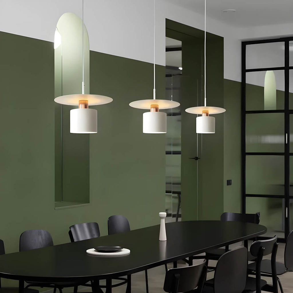 LumaNova Aluminum Pendant Light With Warm LED Ambient Glow