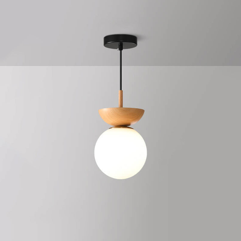 Kairo Timber Pendant Light With Adjustable LED Glow