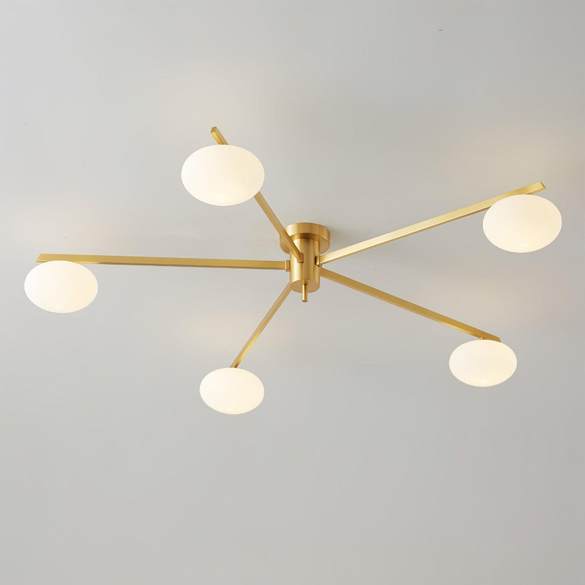 Jania Modern Glass Black Ceiling Light | ventumra