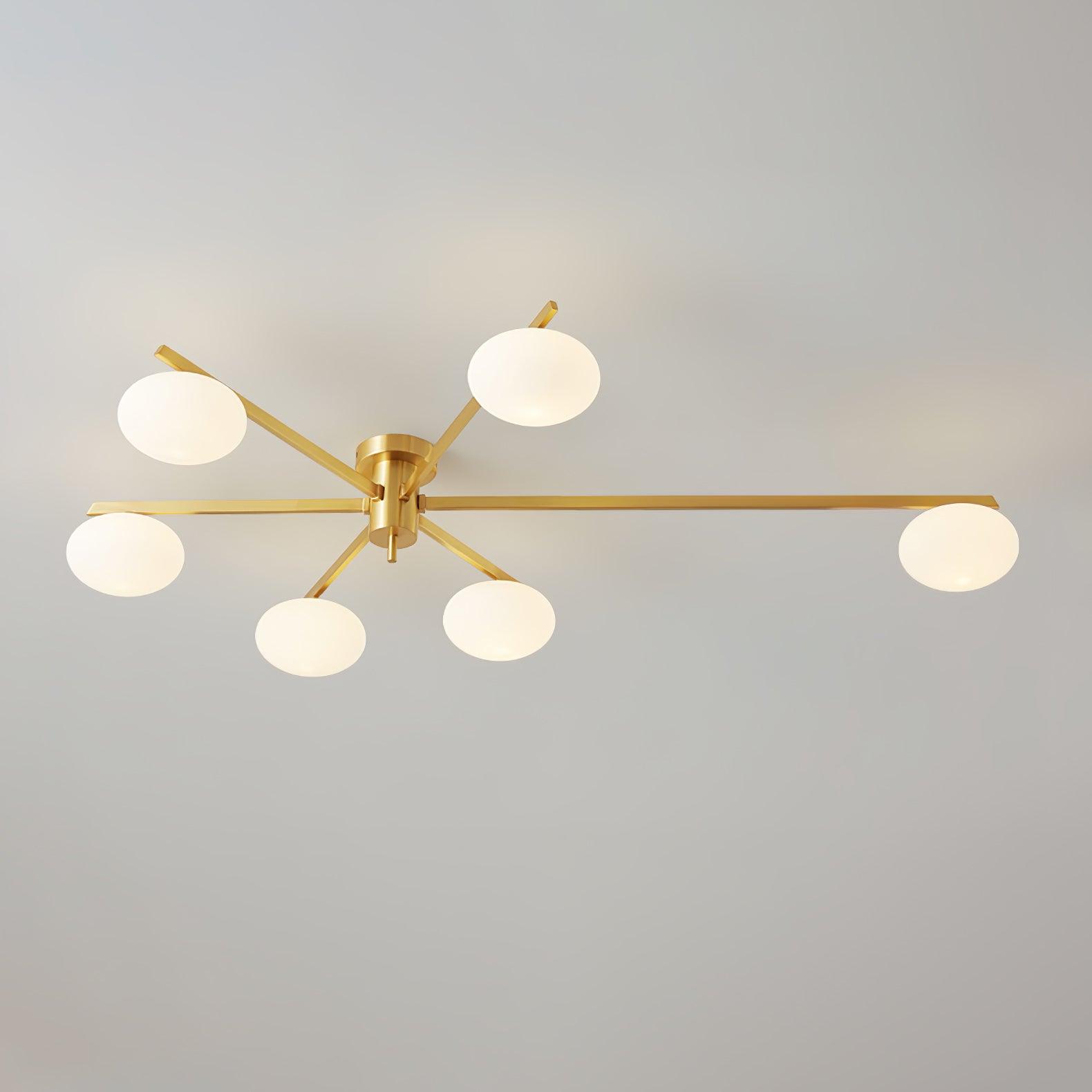 Jania Modern Glass Black Ceiling Light | ventumra