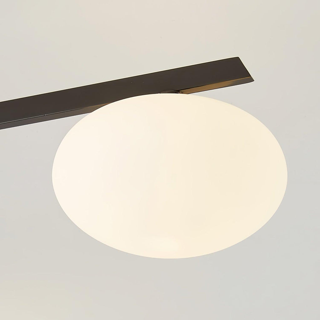 Jania Modern Glass Black Ceiling Light | ventumra