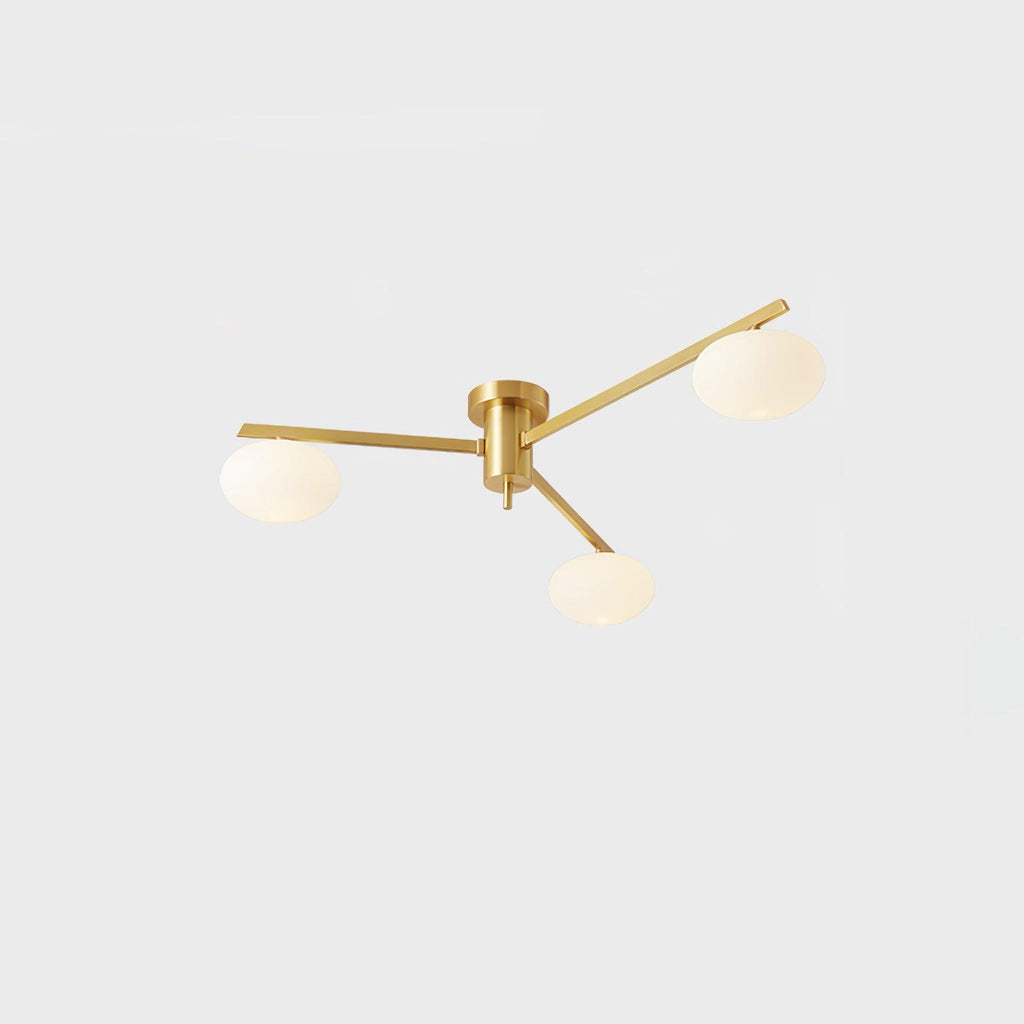 Jania Modern Glass Black Ceiling Light | ventumra