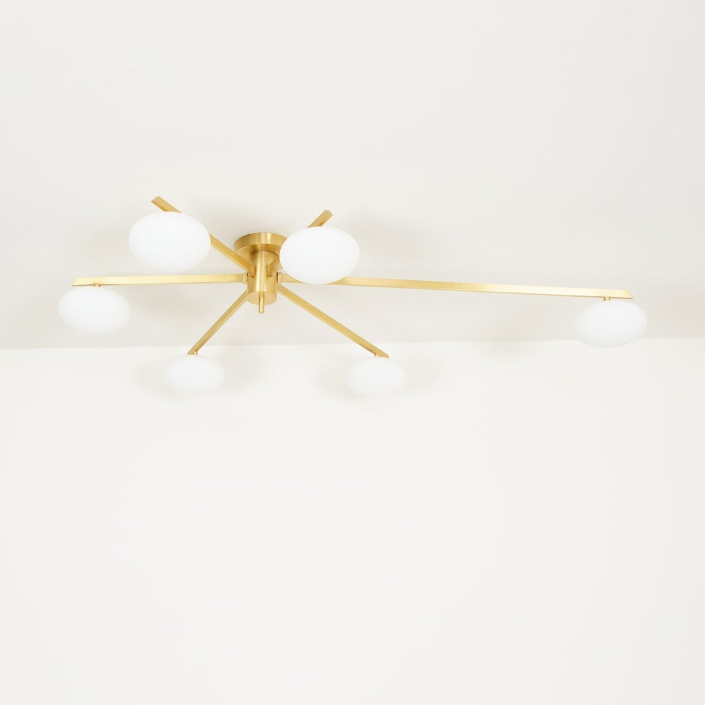 Jania Modern Glass Black Ceiling Light | ventumra