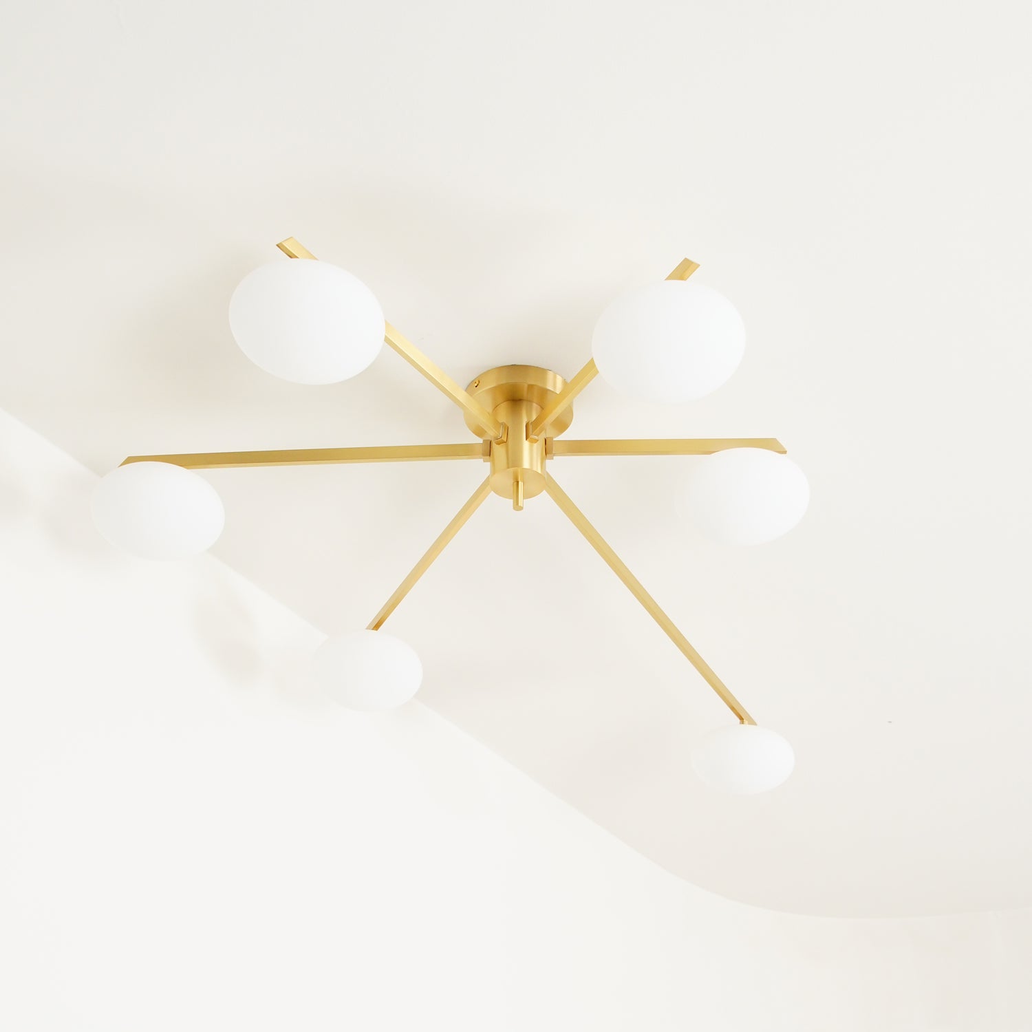 Jania Modern Glass Black Ceiling Light | ventumra