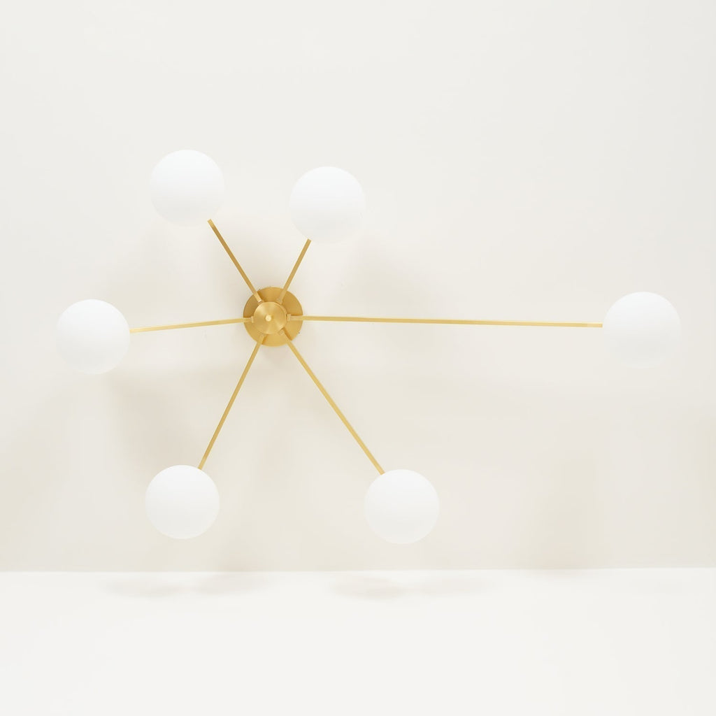 Jania Modern Glass Black Ceiling Light | ventumra