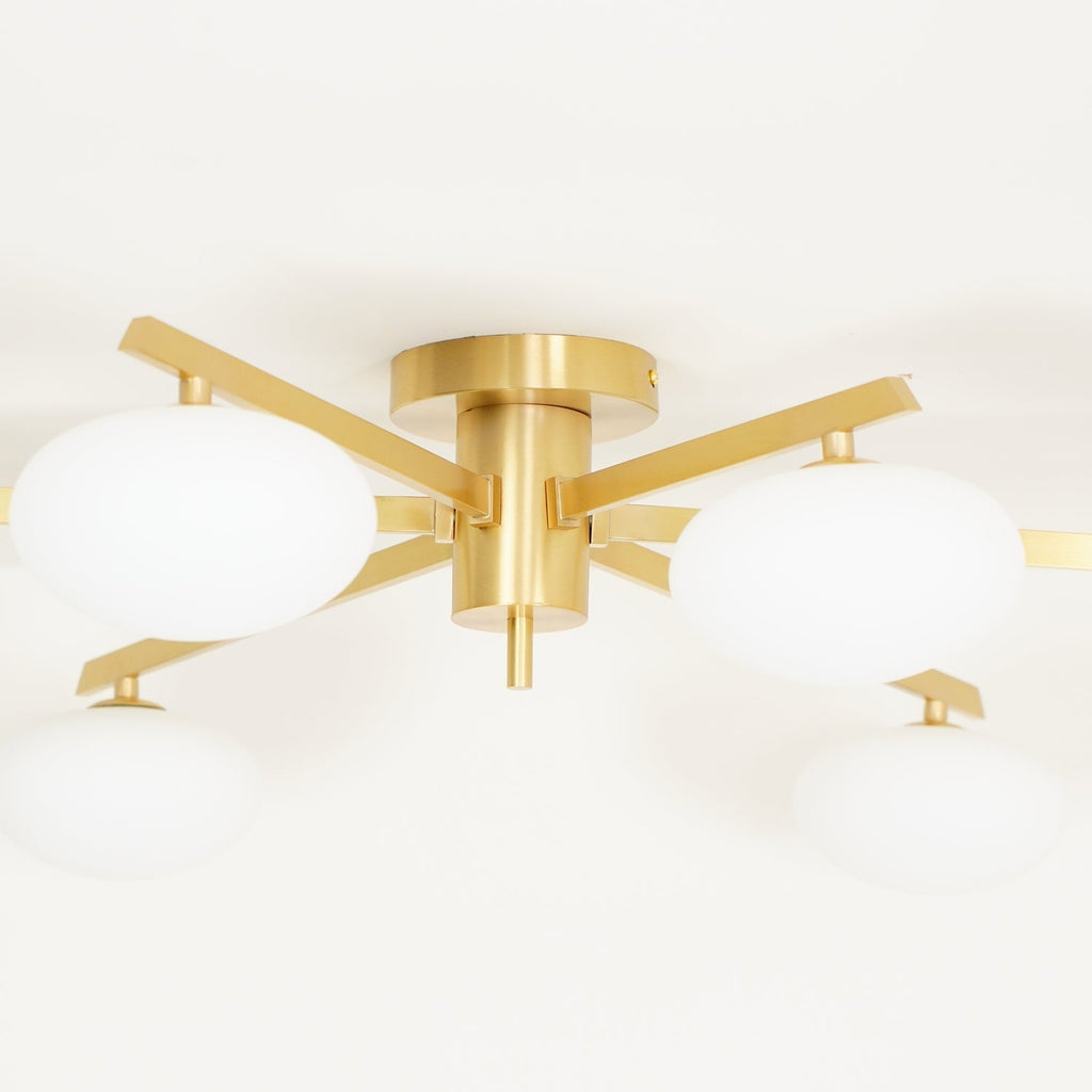 Jania Modern Glass Black Ceiling Light | ventumra