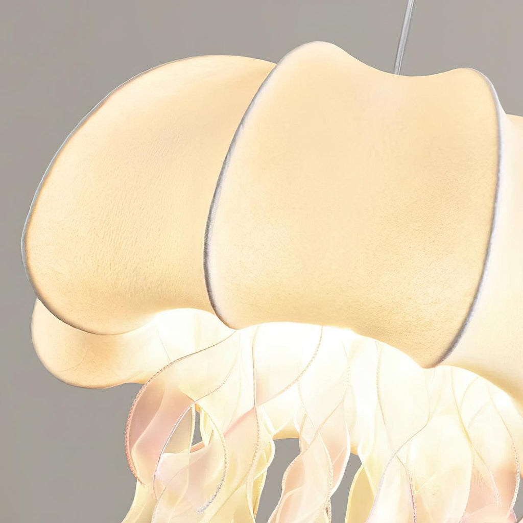 Jellyfish Pendant Light with Iridescent Ribbons | ventumra