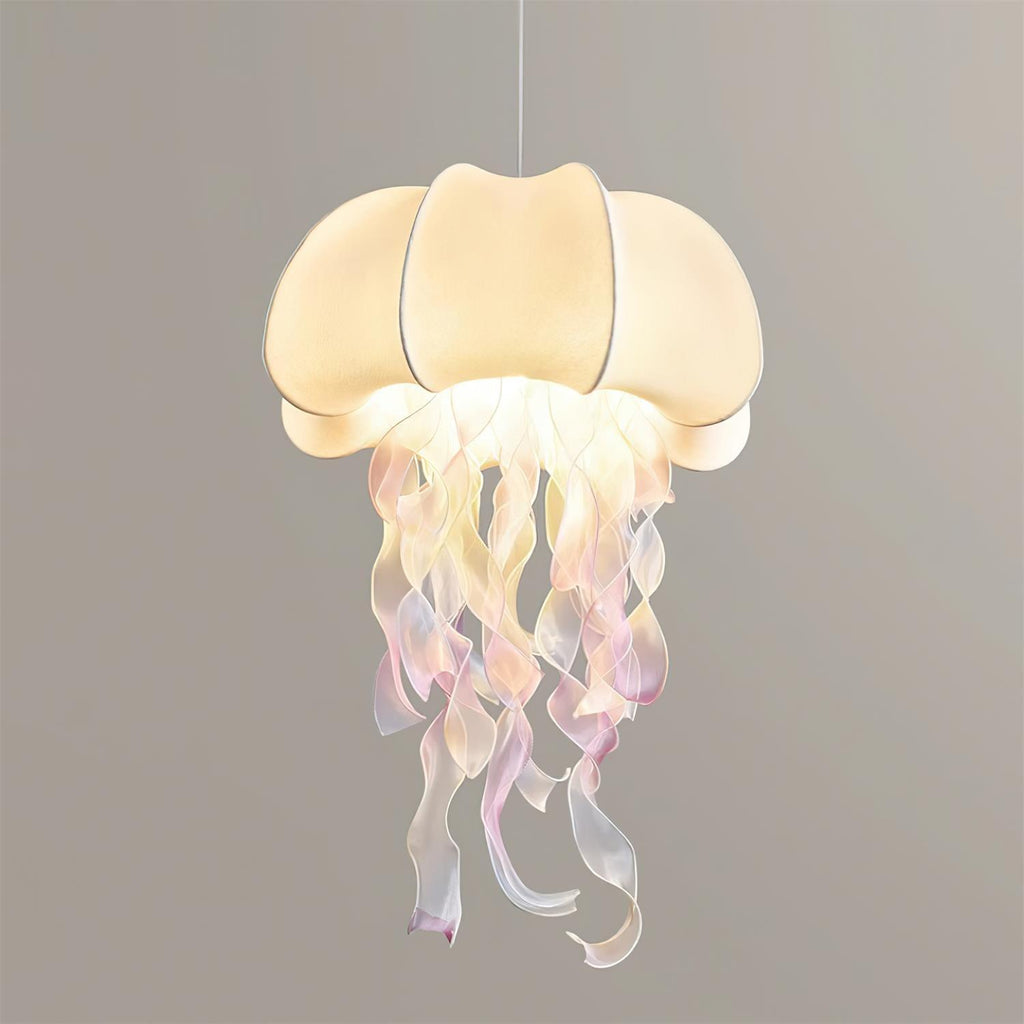 Jellyfish Pendant Light with Iridescent Ribbons | ventumra