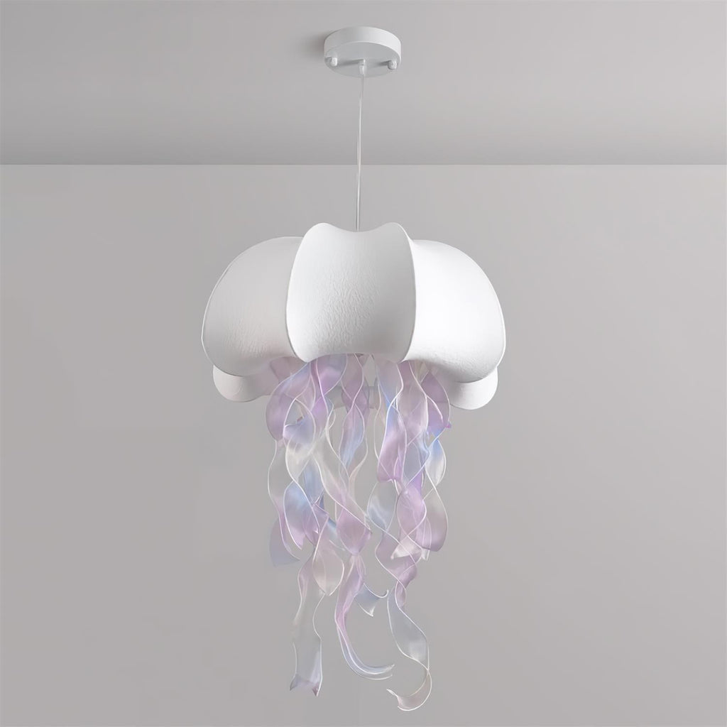 Jellyfish Pendant Light with Iridescent Ribbons | ventumra