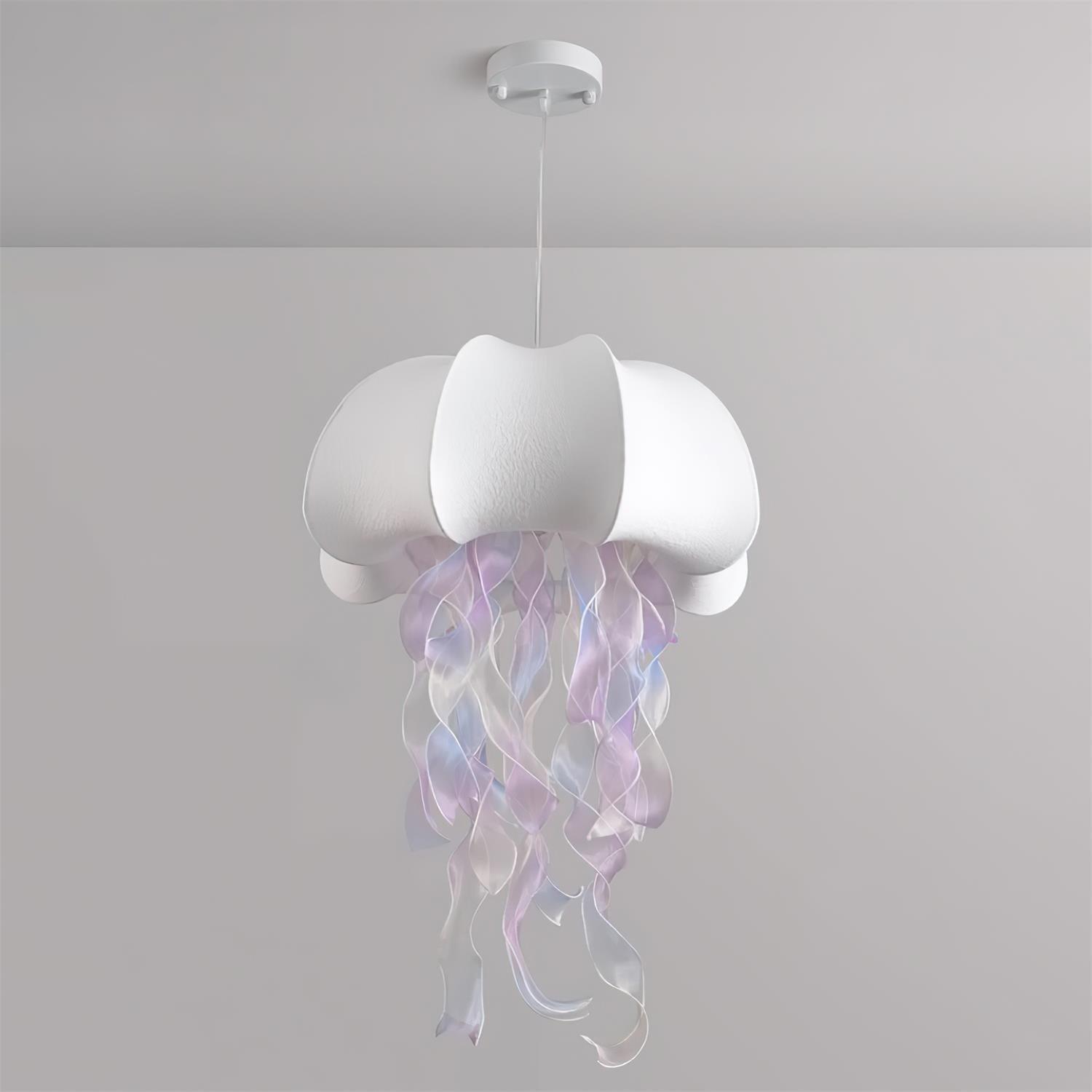 Jellyfish Pendant Light with Iridescent Ribbons | ventumra