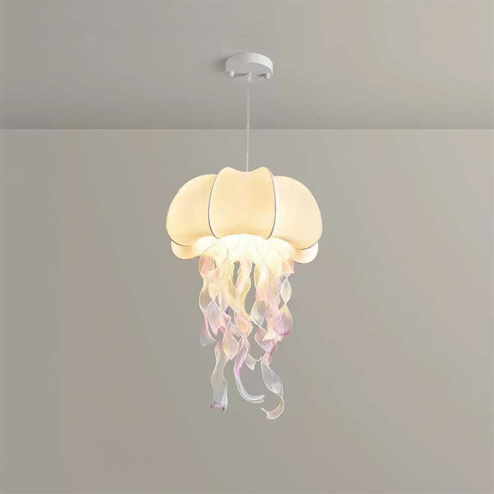 Jellyfish Pendant Light with Iridescent Ribbons | ventumra