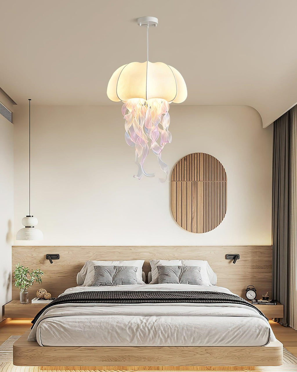 Jellyfish Pendant Light with Iridescent Ribbons | ventumra