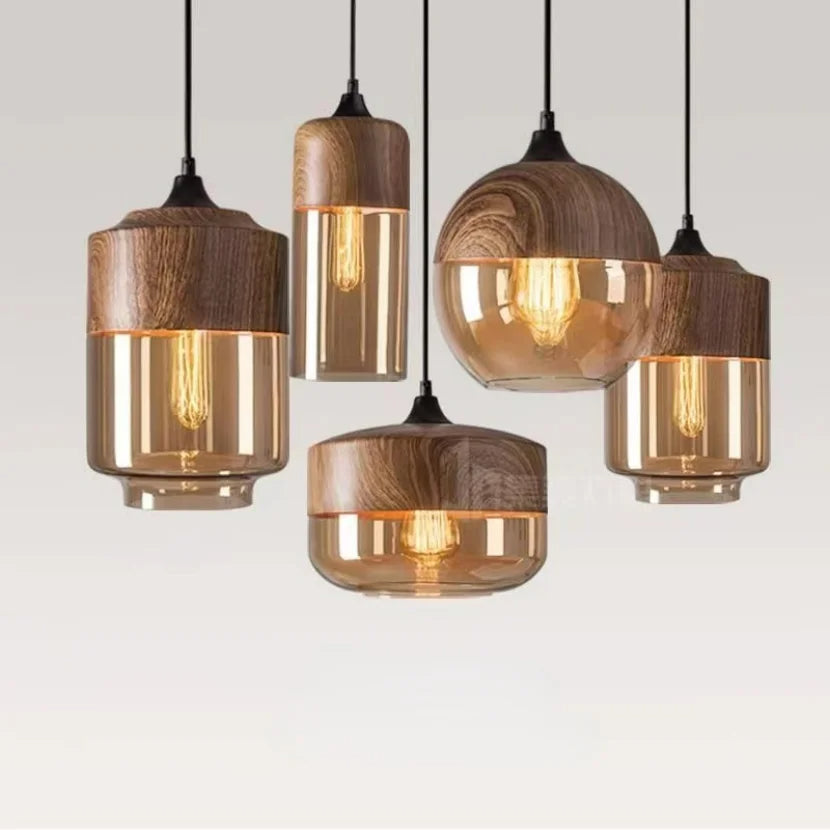 Nora | Luxe Mouth-Blown Glass Pendant With Adjustable Cable