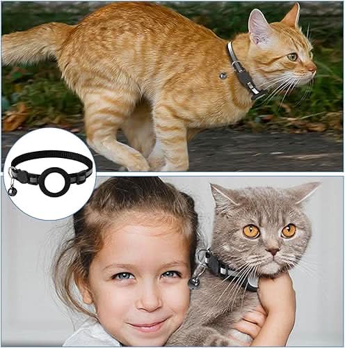 WhiskerTrack Cat GPS Collar — Reflective Tracking Strap