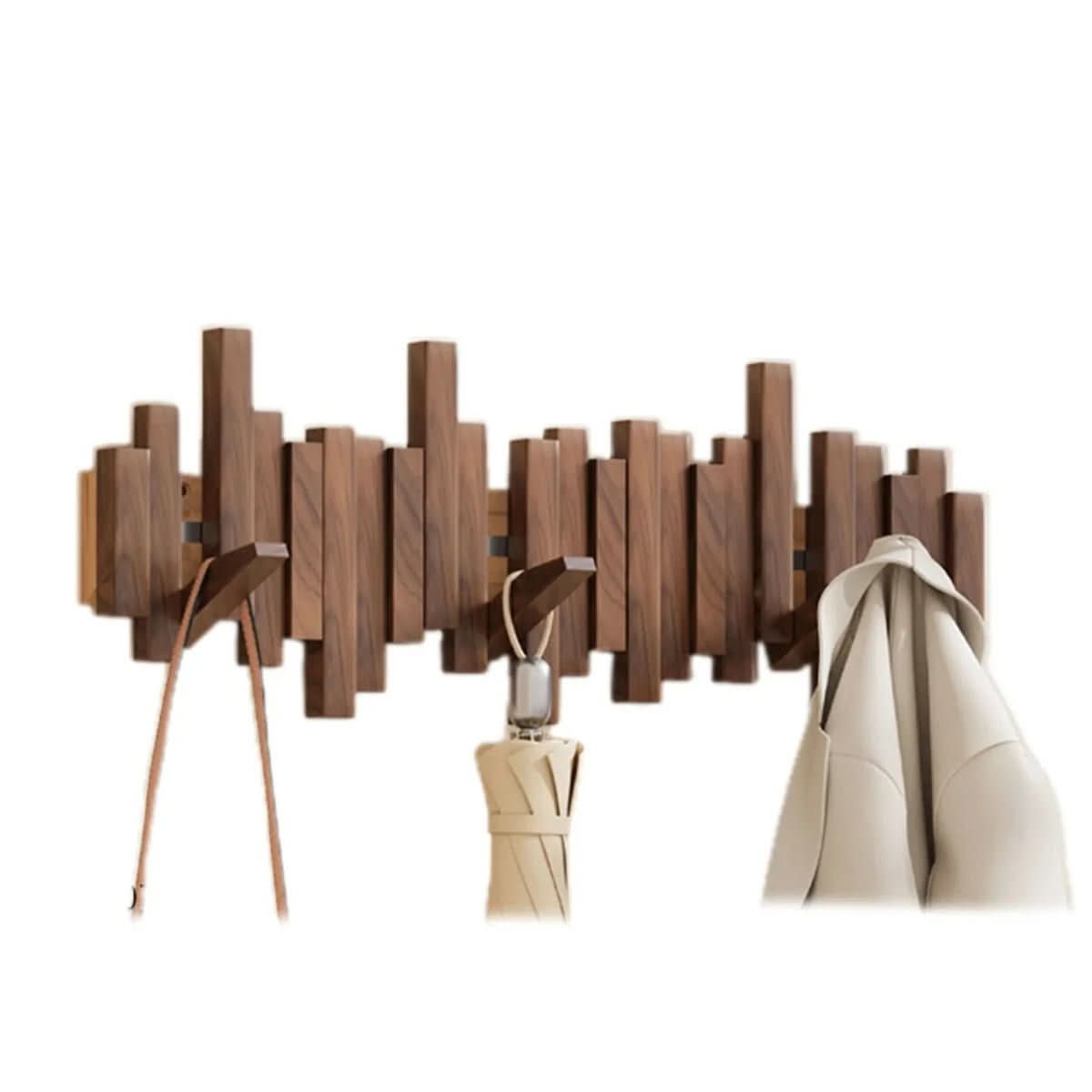 KeyLine Wall Rack — Piano Key Design, Walnut or Beech Wood