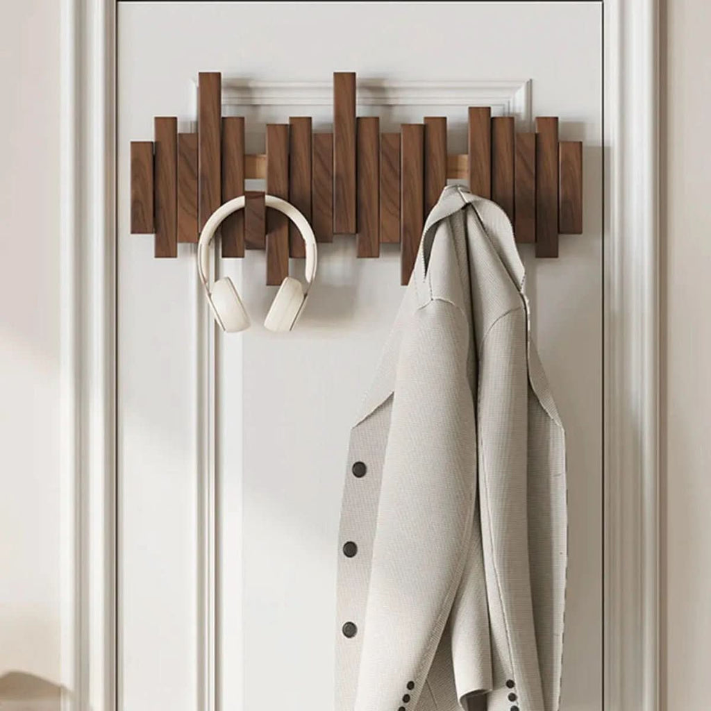 KeyLine Wall Rack — Piano Key Design, Walnut or Beech Wood