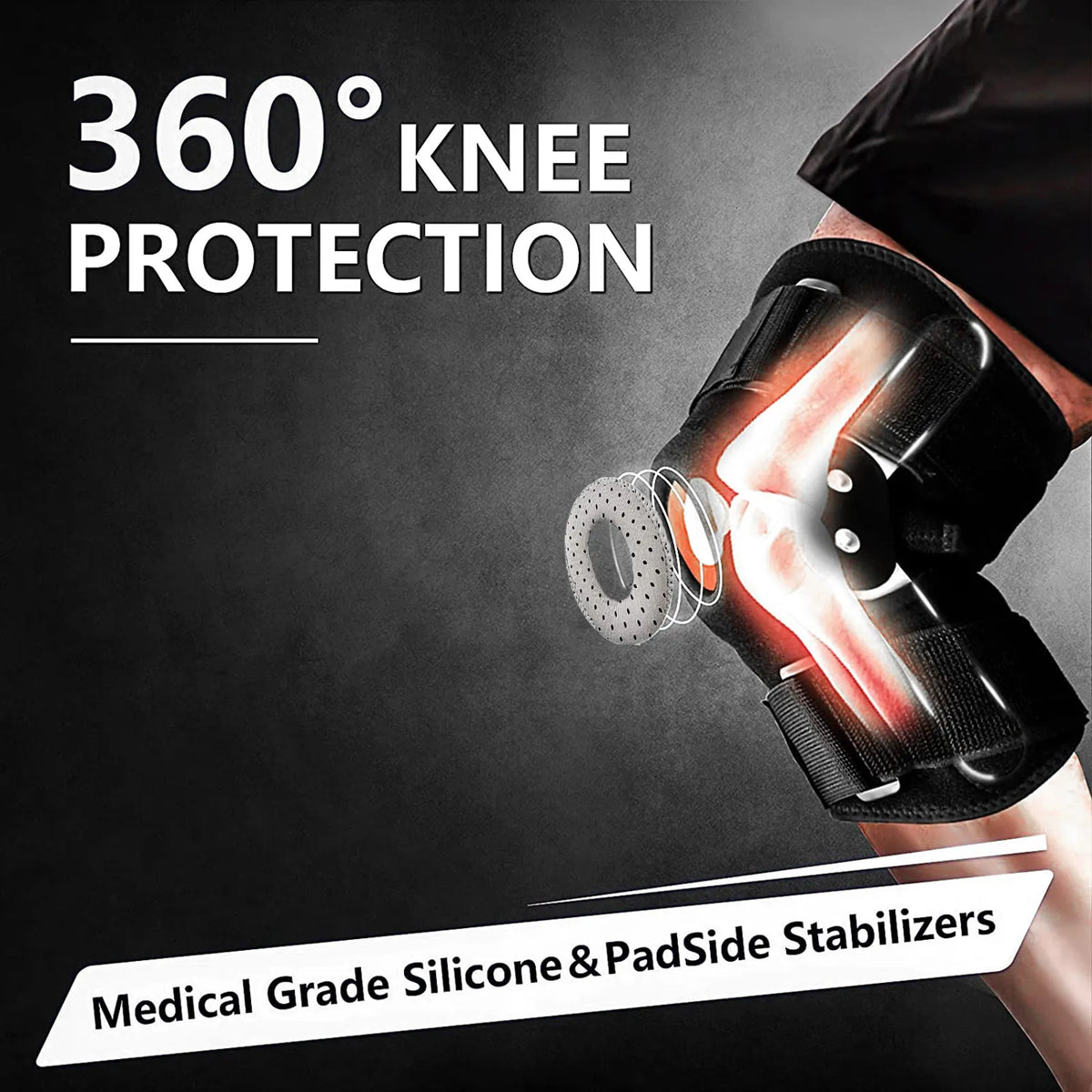 ComfortKnee justerbar leddelt knæstøtte — pålidelig støtte