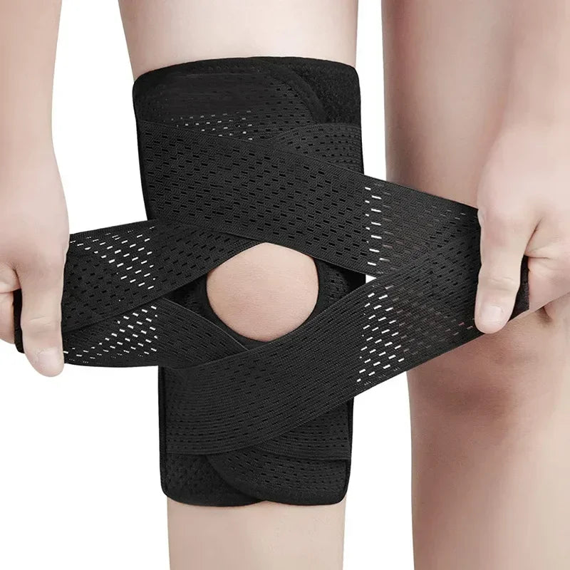 FlexiKnee Adjustable Knee Brace — Breathable Open Patella Support