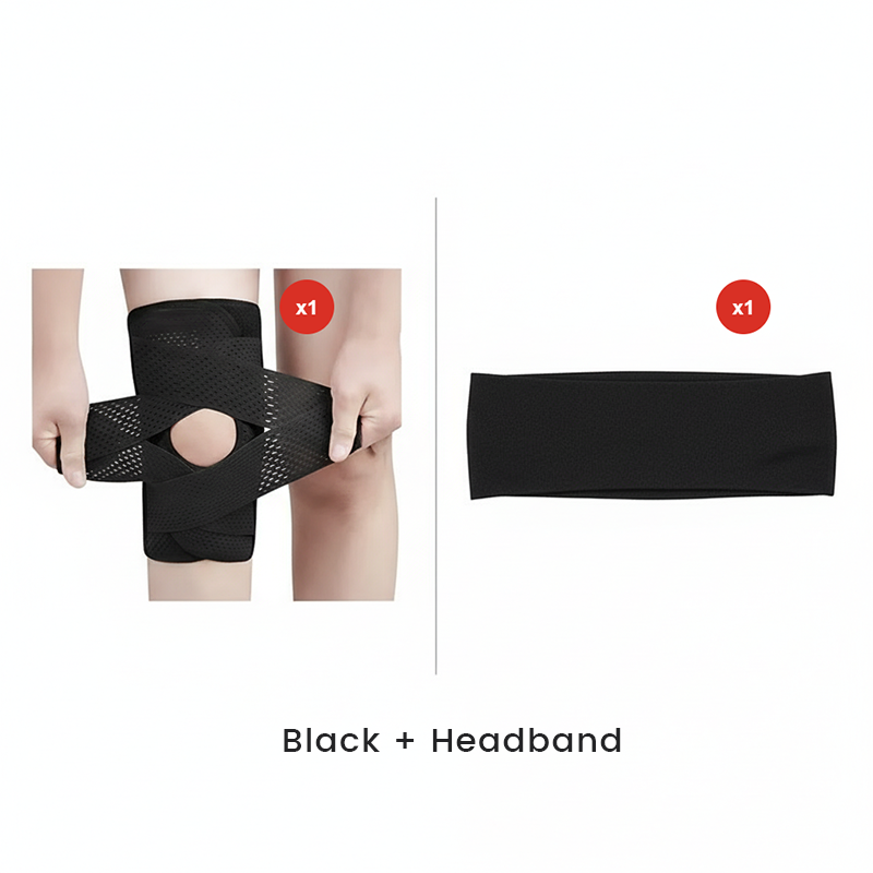 FlexiKnee Adjustable Knee Brace — Breathable Open Patella Support