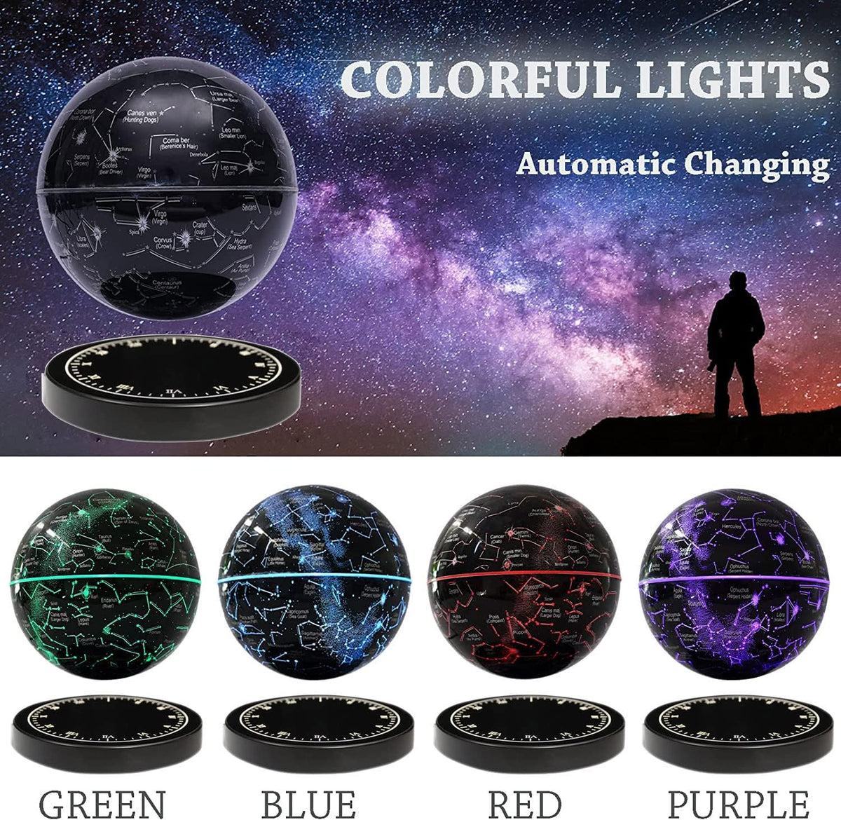 Starlight Floating Starry Sky Lamp — Silent Rotation