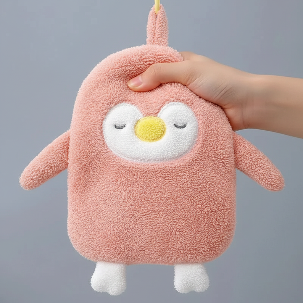 Coral fleece towel - PenguinTowel | ventumra