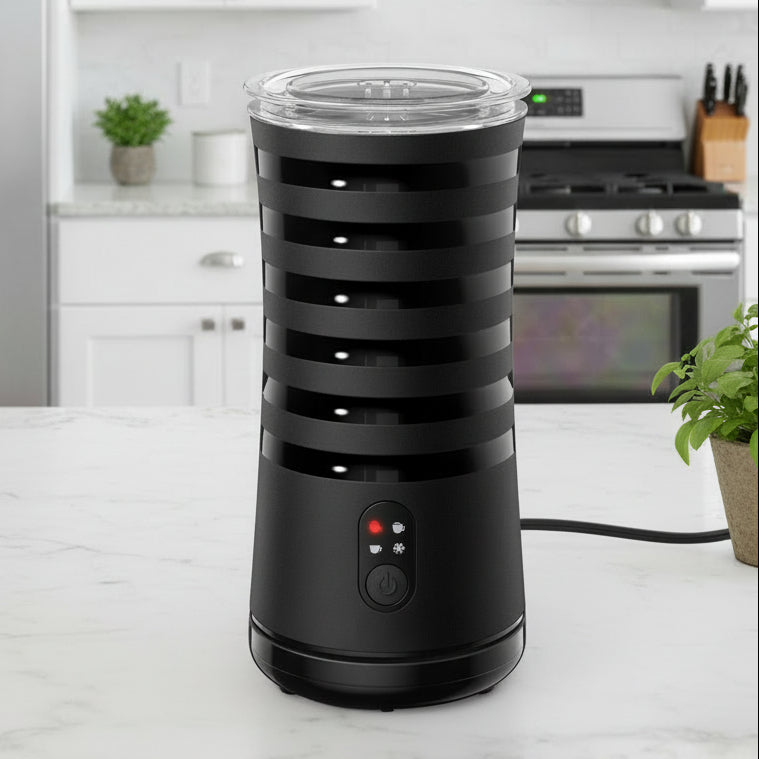 CafeSphere 4-In-1 Milk Frother and Steamer — Compact Four-Setting Countertop Appliance