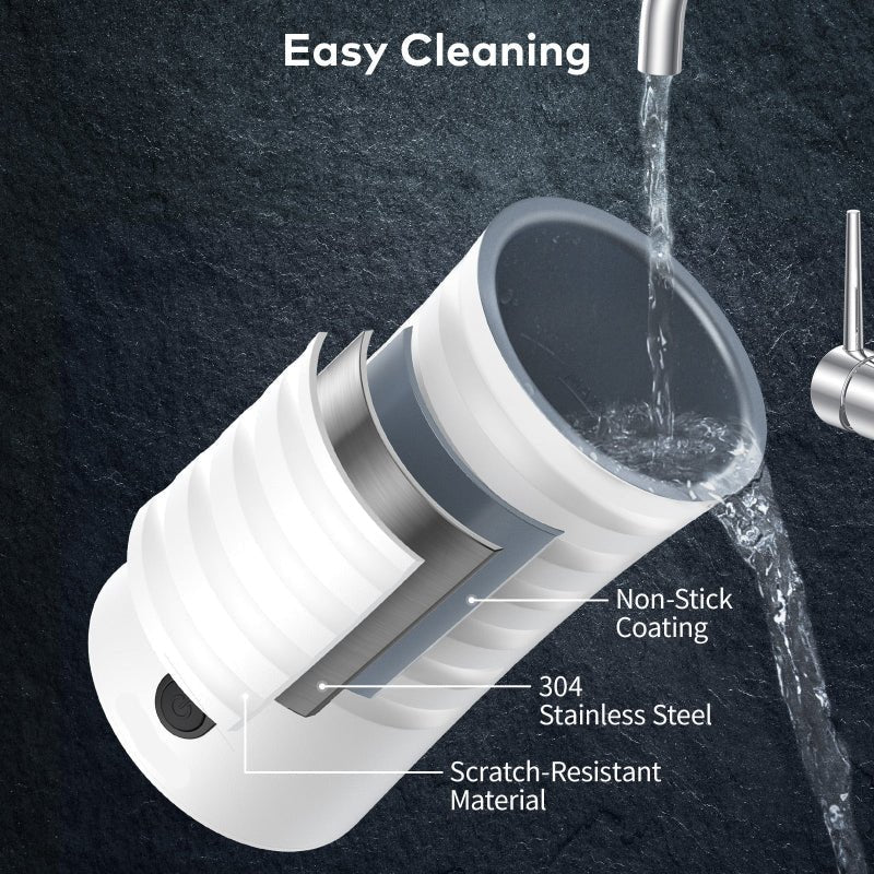CafeSphere 4-In-1 Milk Frother and Steamer — Compact Four-Setting Countertop Appliance