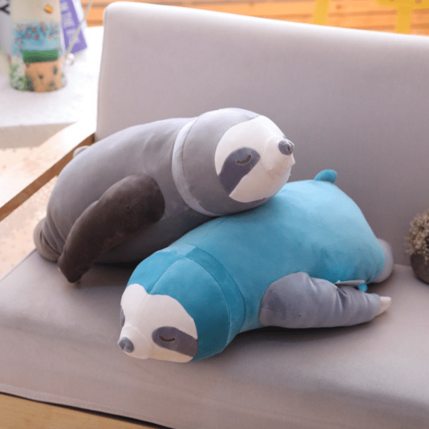 Peluche bradipo oversize DreamEase — Forma soffice e imbottita resistente allo schiacciamento