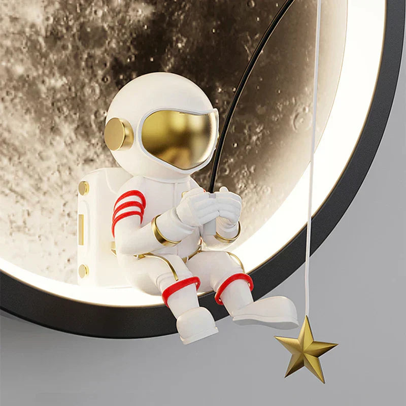 Lunara | LED Astronaut Wall Lamp With Moon Glow Light