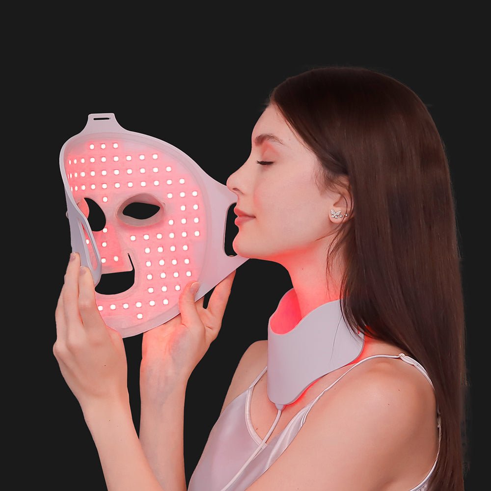 NovaDerm Light Dual-Zone LED Face and Neck Therapy Mask