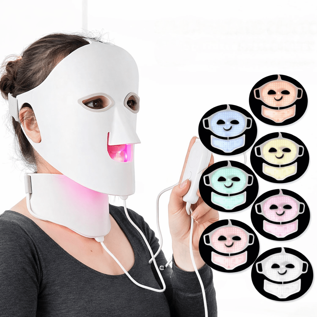 NovaDerm Light Dual-Zone LED Face and Neck Therapy Mask