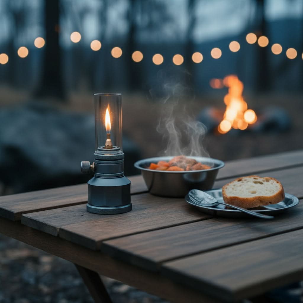 TrailGlow portabel butangaslykta — starkt justerbart ljus