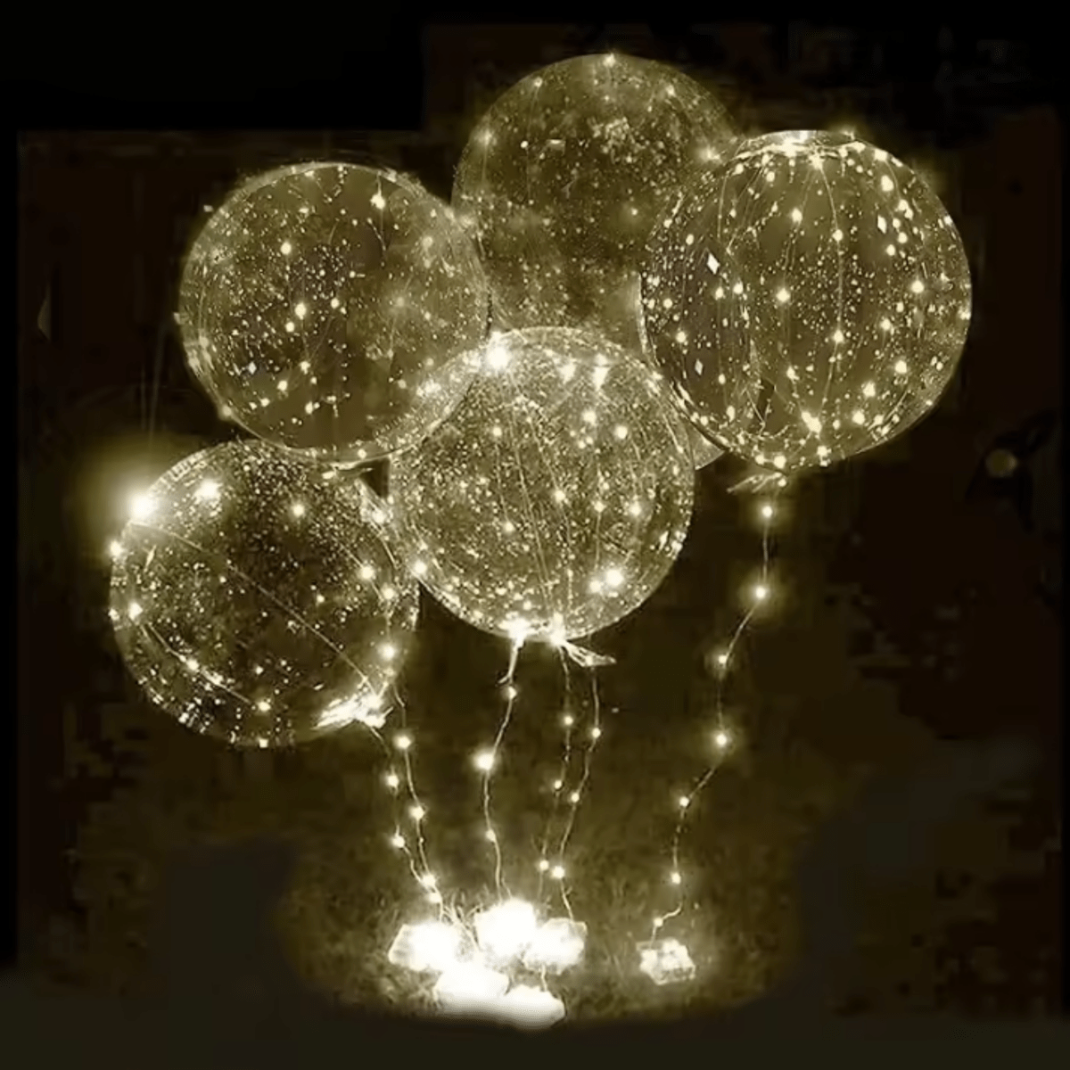 NovaGlow gjenbrukbare LED-ballonger til fest – batteridrevet 10-pakning