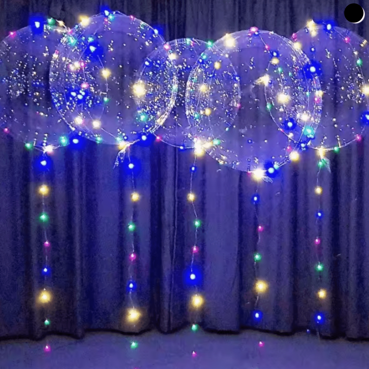 NovaGlow gjenbrukbare LED-ballonger til fest – batteridrevet 10-pakning