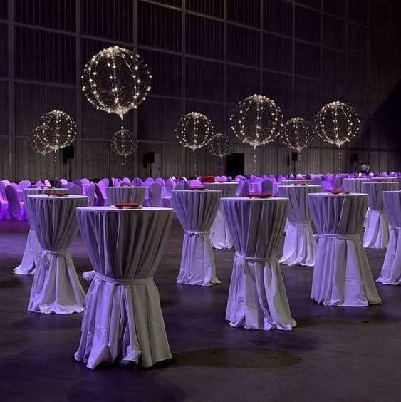 NovaGlow gjenbrukbare LED-ballonger til fest – batteridrevet 10-pakning