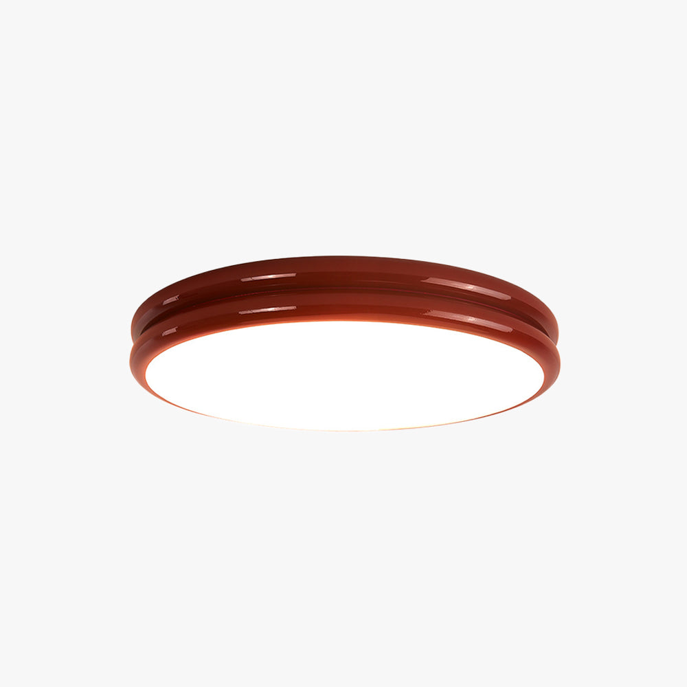 Valentina Minimalism Colorful Flush Mount Ceiling Light Double-layered Design - Neutralighting
