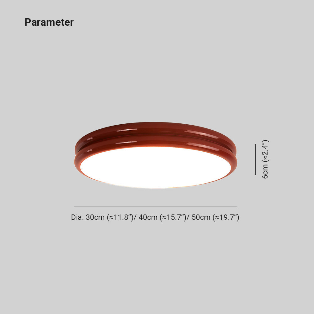 Valentina Minimalism Colorful  Flush Mount Ceiling Light  Double-layered Design | ventumra